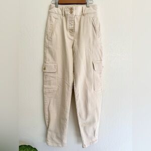 Aritzia Wilfred Free Modern Cargo Pant Light Beige Cream Size 0 barrel pants